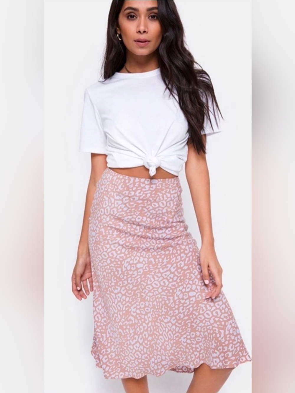 Motel Rocks  Tauri Skirt in Leopard Spot NWT
